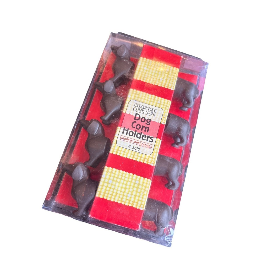 Charcoal Companion Dog Corn Holders Dachshund Set of 4